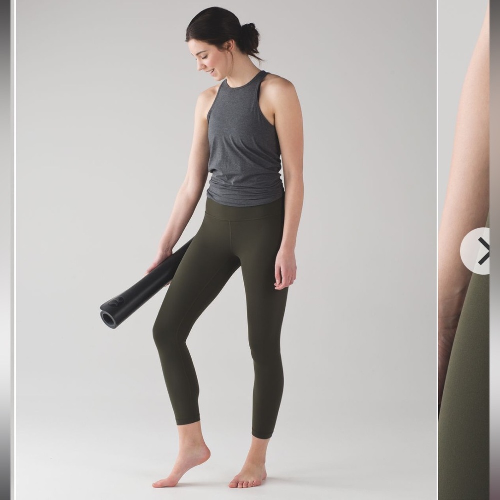 NWT lululemon athletica dark olive aligns 1st release 2017 original material